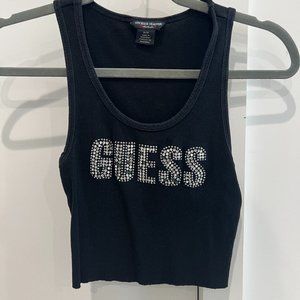 BEDAZZLED GUESS TANK TOP